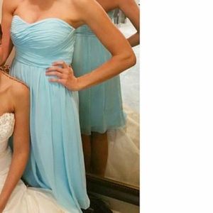 Donna Morgan bridal/bridesmaid dress - light blue